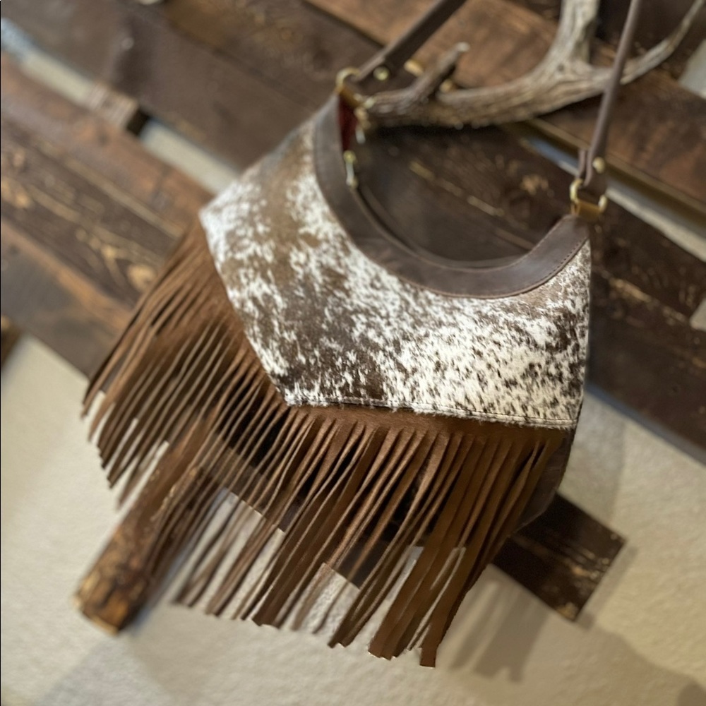 Cowhide leather purse